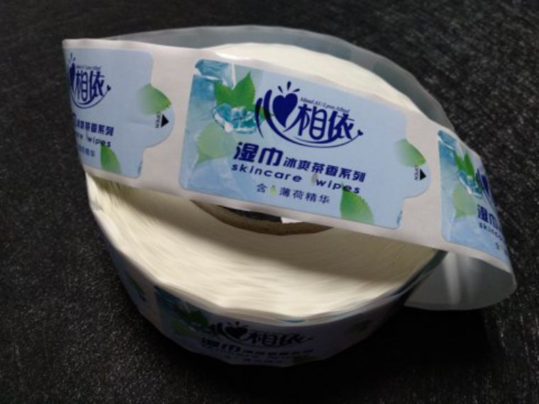 濕巾標(biāo)簽貼紙印刷