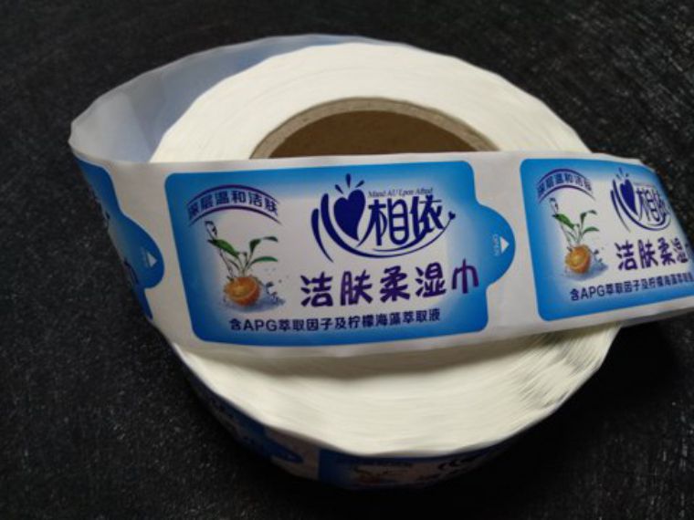 濕巾標(biāo)簽貼紙印刷